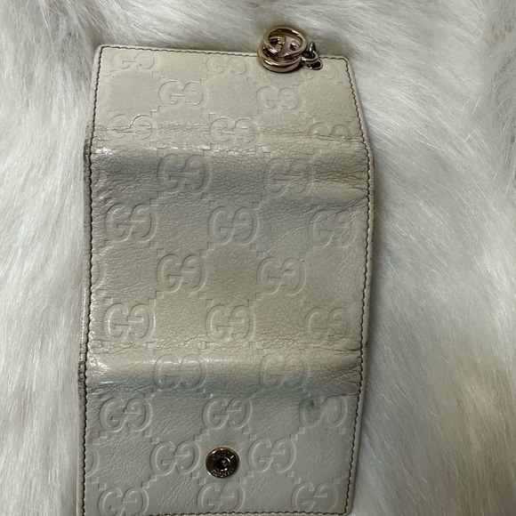 Authentic GUCCI SSIMA INTERLOCKING G GOLD CHARM 6 RING KEY CASE KEY HOLDER - Picture 10 of 10